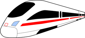 Tren InterCity expres vector imagine