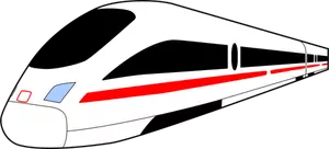 Pociąg Intercity express wektorowa