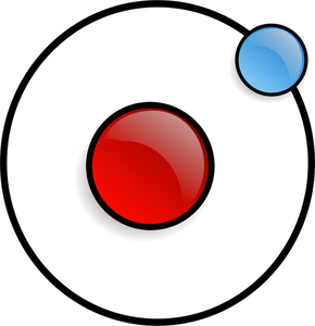 Vector de la imagen de un átomo