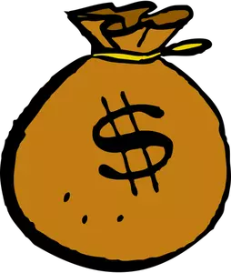 Immagine vettoriale borsa di denaro