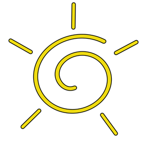 Auringon vektorikuva