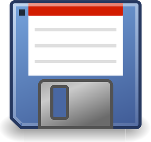 Image vectorielle de disquette bleu