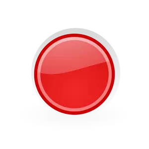 Red button in dark red frame graphics