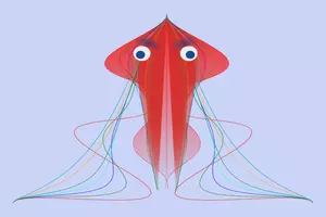 Grafika wektorowa meduzy