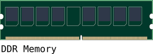 Image de barrette de mémoire DDR ordinateur