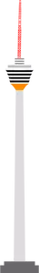 Menara tower vector clipart