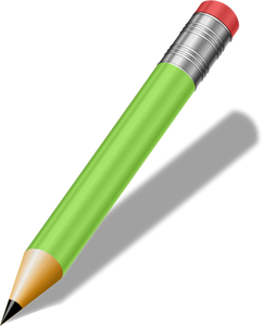 Ostry ołówek zielony wektor clipart