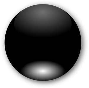 Negru condus desen vectorial rotund