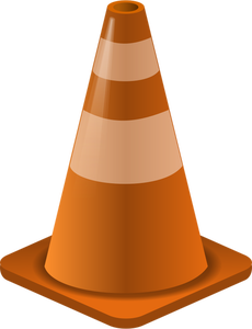 Vector de la imagen del cono de tráfico