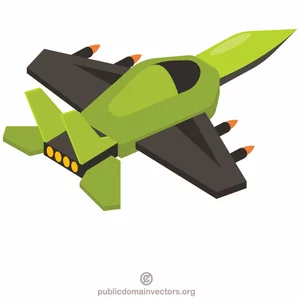 Pesawat militer 3D seni