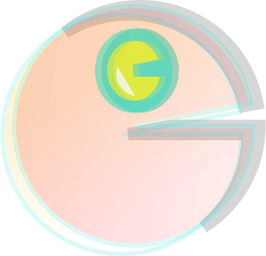 Icono de vector de Pac-Man