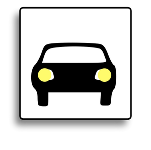 Immagine vettoriale di auto icona