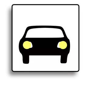 Image de voiture icône vectorielle