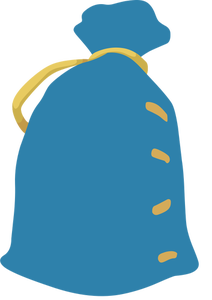 A blue sack