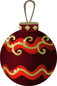 Bunter Weihnachtsbaum-Kugel-Vektor-illustration