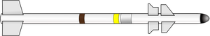 Luft til luft rakett vector illustrasjon