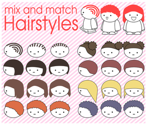 Different hairstyles
