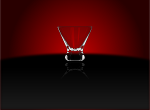 Vector image of cocktail glass