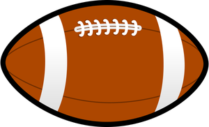 Illustrazione vettoriale di palla Rugby