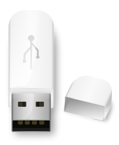 USB-flash-enhet ikon vektorbild