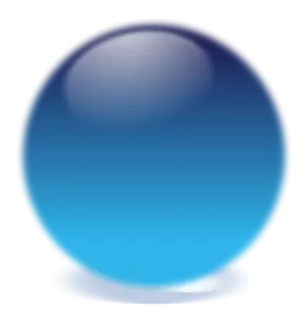 Imagen vectorial bola azul