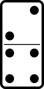 Domino Karo 2-4 vektör görüntü