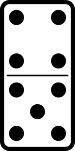 Domino-ruutu 4-5 vektorikuva