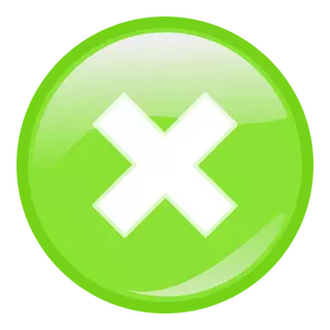 Groene ronde daling icoon vector afbeelding