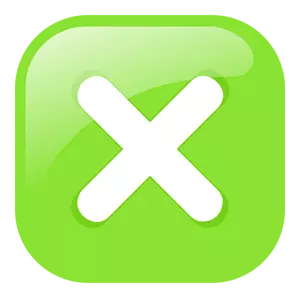 Grønn firkant nedgang ikonet vektor image