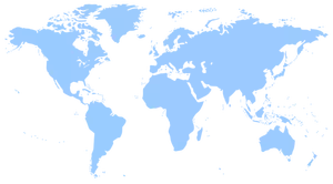 Mapa de vetor do mundo