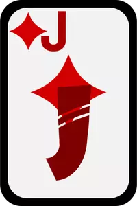 Jack of Diamonds funky speelkaart vector illustraties