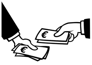 Pembayaran di Euro illustraton