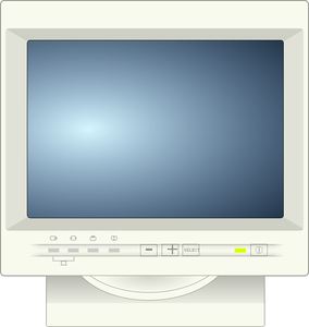 CRT 电脑显示器矢量图像