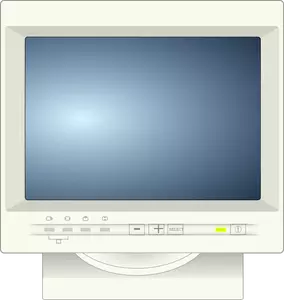 Grafika wektorowa monitora komputera CRT
