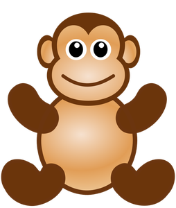 8235 free cartoon baby monkey clip art | Public domain vectors