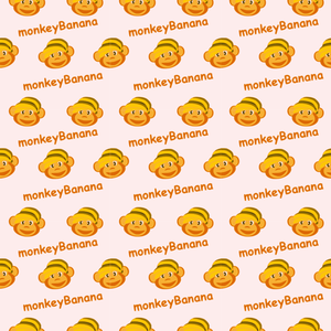 Ilustración de vector de Monkey banana de patrones sin fisuras