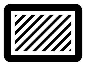 Clip art de rectángulo con franjas diagonales