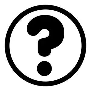 Black question mark sign vector image
