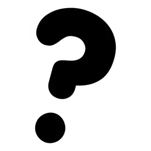 Silhouette of a question mark