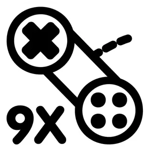 Ilustração em vetor de ícone monocromático do KDE