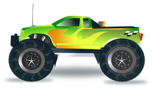 Monstru camion vector illustration