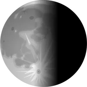 Imagem vetorial de meia-lua
