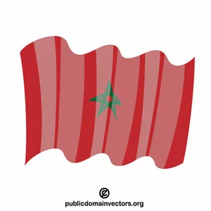 Nationale vlag van Marokko