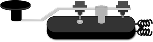 Codul Morse masina de desen vector