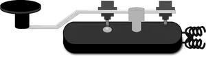 Morse koodi kone vektori piirustus