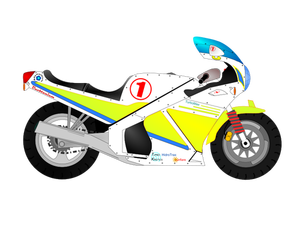 Motorcycle vector image