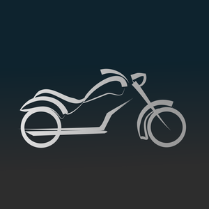 Motorsykkel ikonet vector