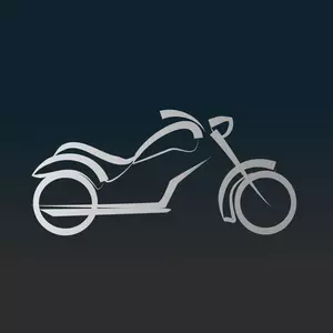 Motocicleta icon vectoriale