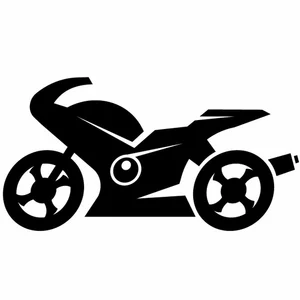 Archivo de corte de silueta de motocicleta