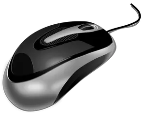 Immagine vettoriale fotorealistica del mouse del computer